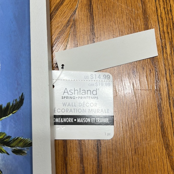 ASHLAND Palm tree wall decor. NWT - Picture 3 of 5